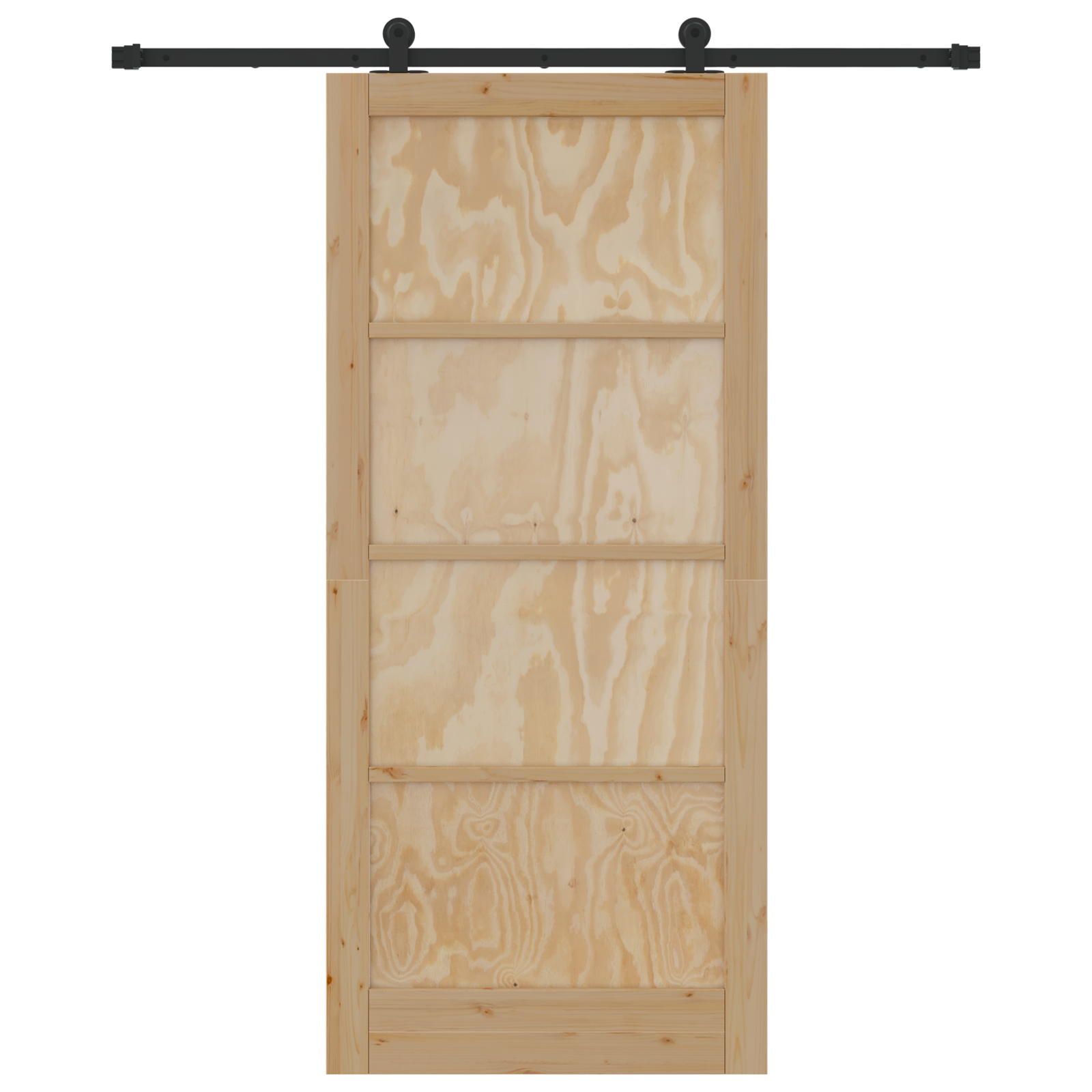 Sliding Door with Hardware Set 93x211 cm Solid Wood Pine - Image 4
