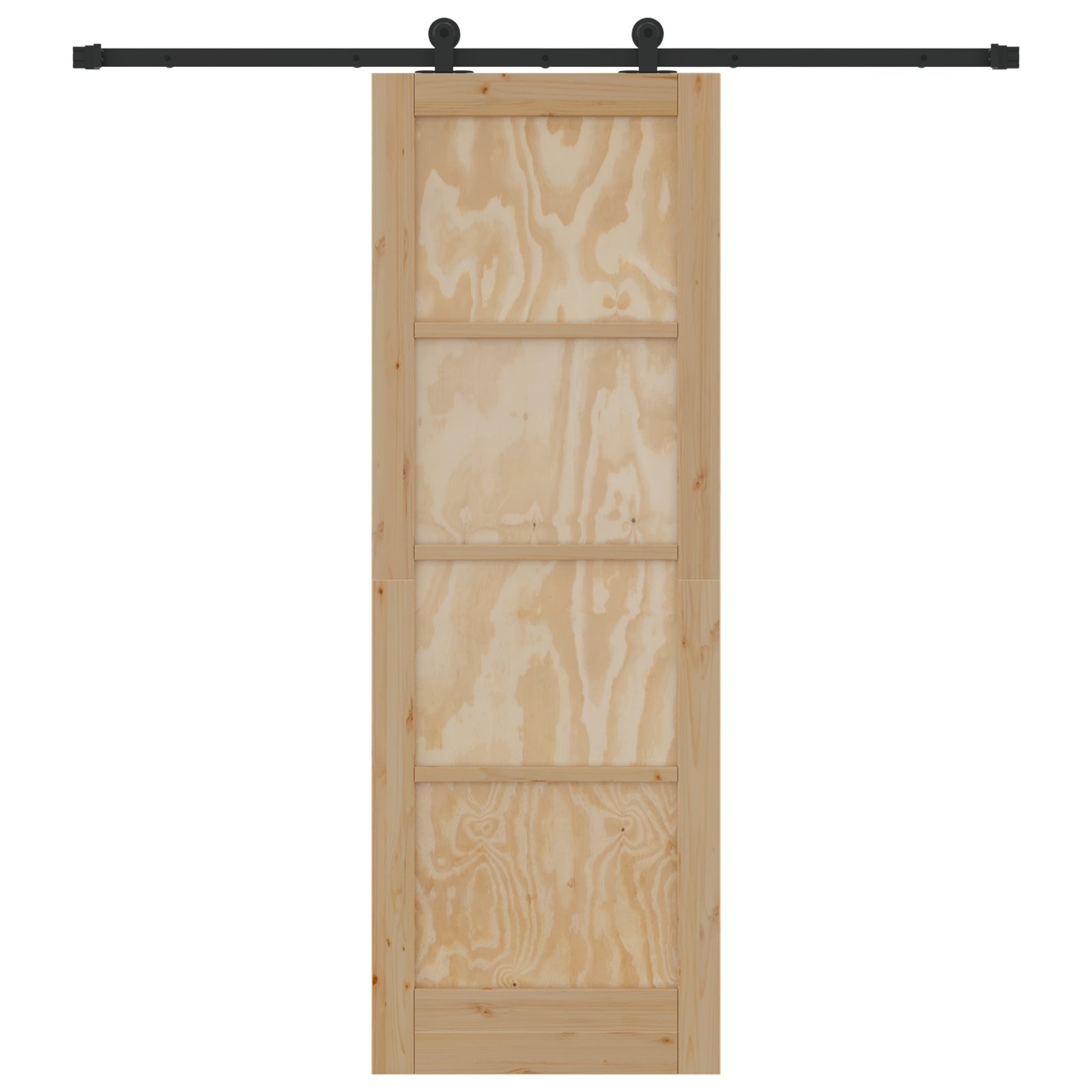 Sliding Door with Hardware Set 73.5x211 cm Solid Wood Pine - Image 4