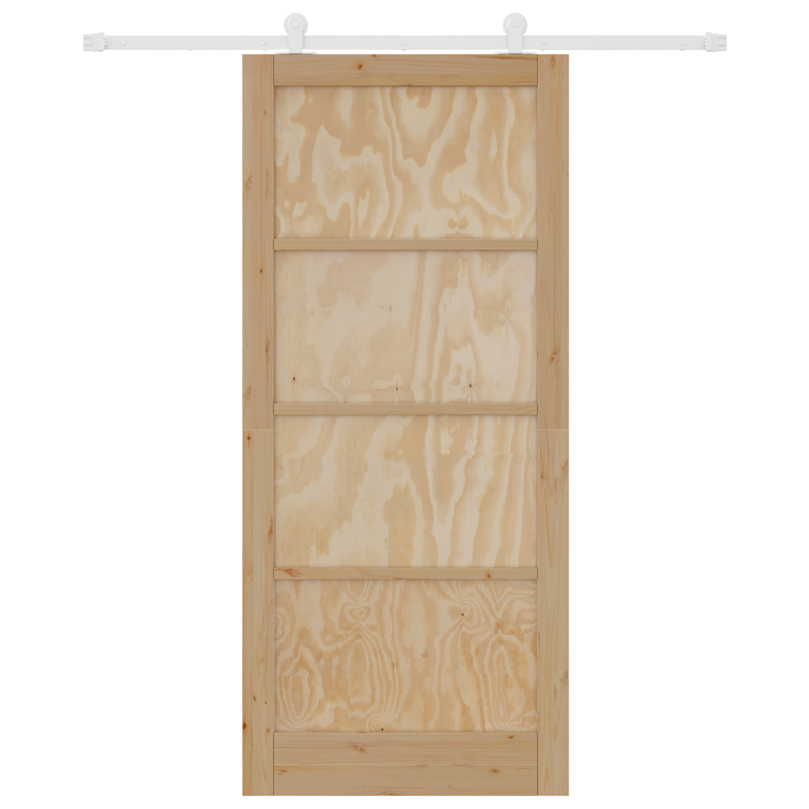 Sliding Door with Hardware Set 93x211 cm Solid Wood Pine - Image 4