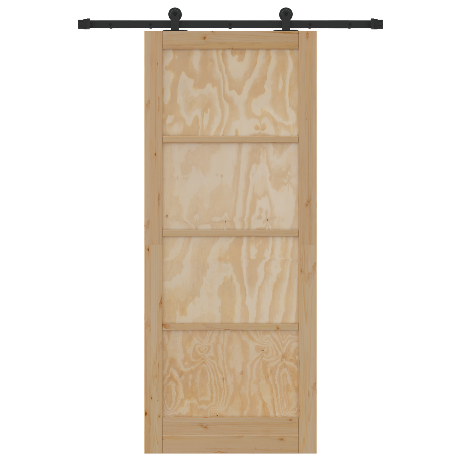 Sliding Door with Hardware Set "ORKDAL" Solid Wood Pine - Image 4