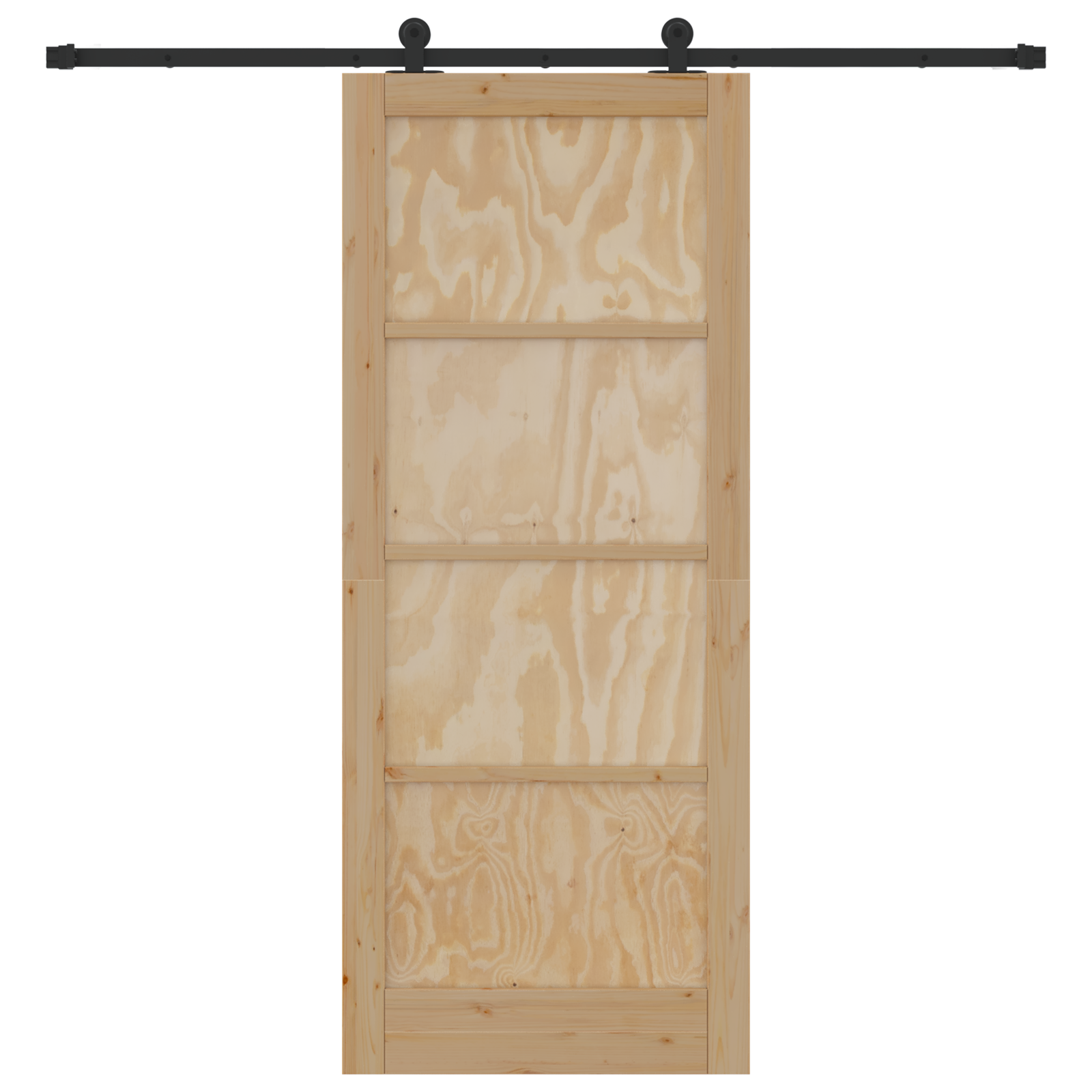 Sliding Door with Hardware Set "ORKDAL" Solid Wood Pine - Image 4