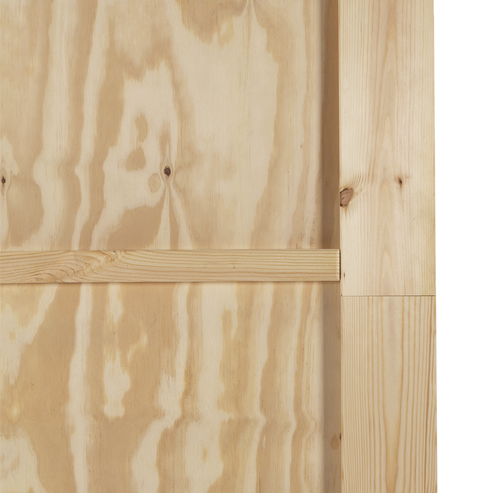 Sliding Door with Hardware Set 93x202 cm Solid Wood Pine - Image 8