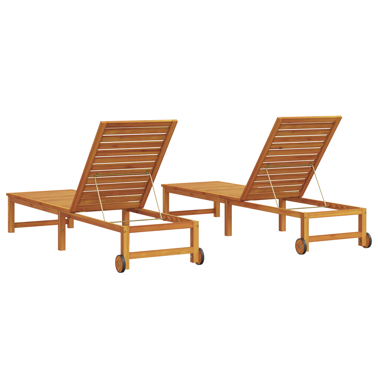 Sun Loungers 2 pcs Solid Wood Acacia - Image 5