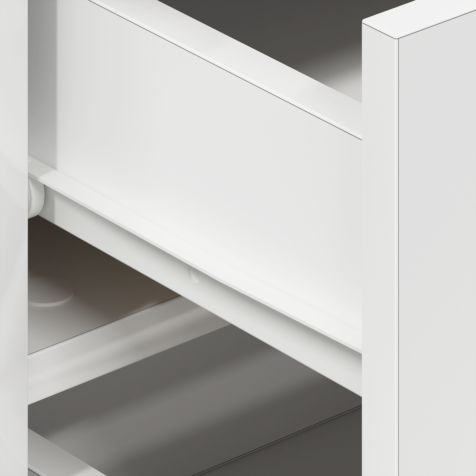 White Sideboard White Wood 120 x 36 x 69 cm Storage - Image 10