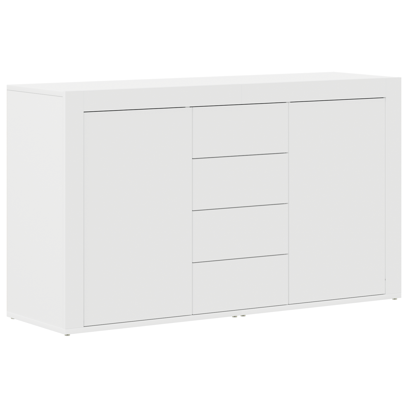 White Sideboard White Wood 120 x 36 x 69 cm Storage - Image 2