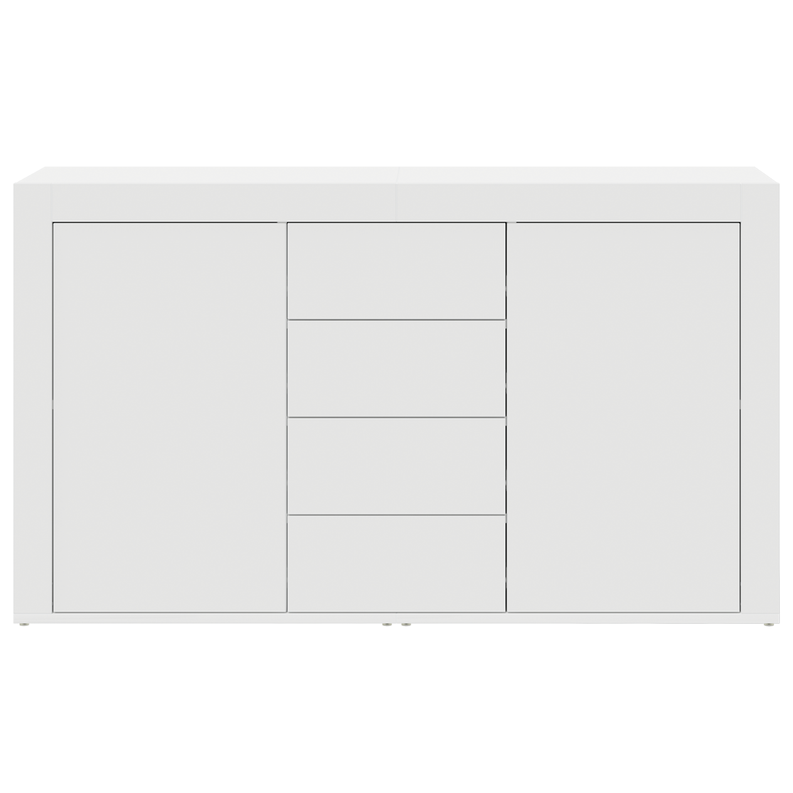 White Sideboard White Wood 120 x 36 x 69 cm Storage - Image 6