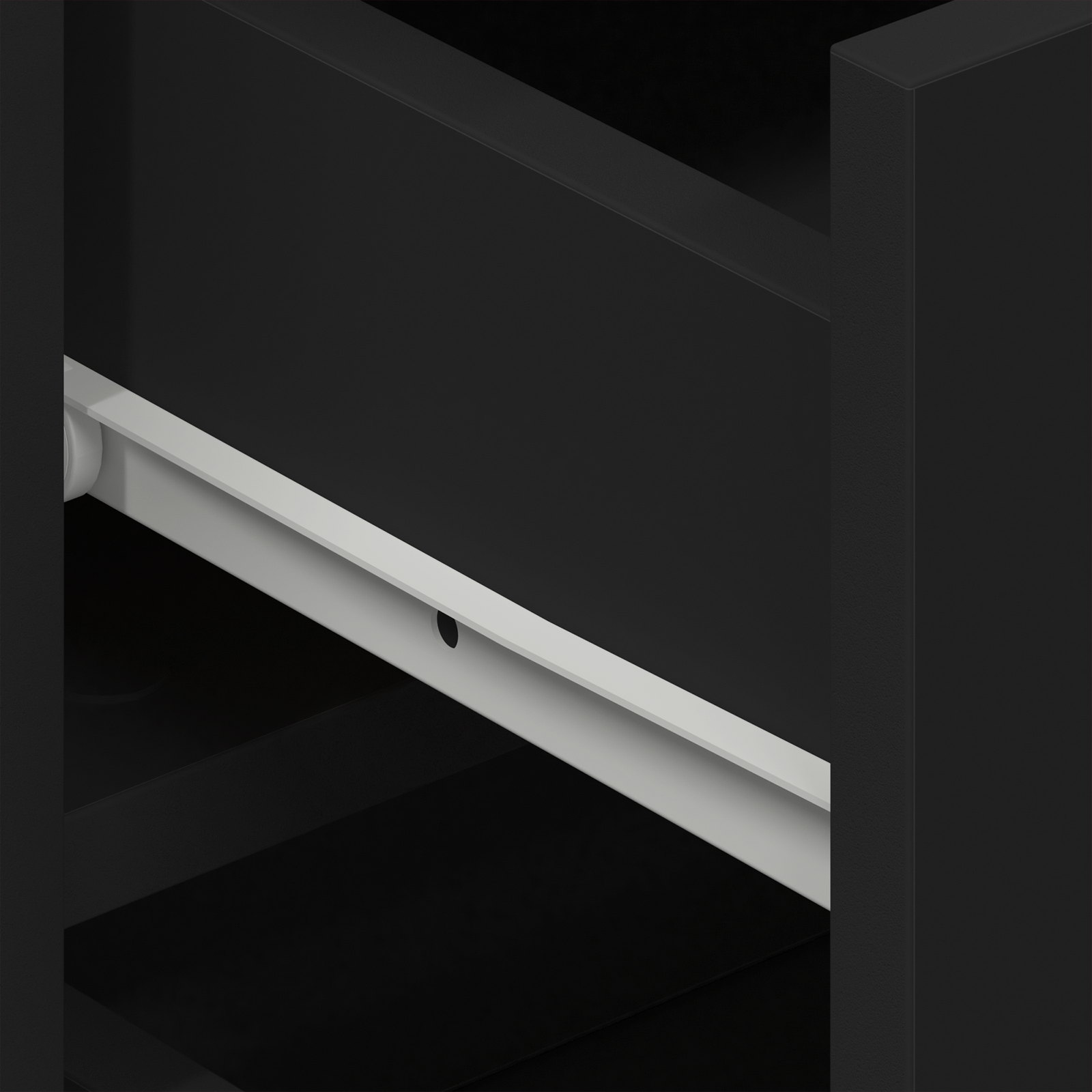 Sideboard Black Engineered wood 120 x 36 x 69 cm Storage Buffet - Image 10