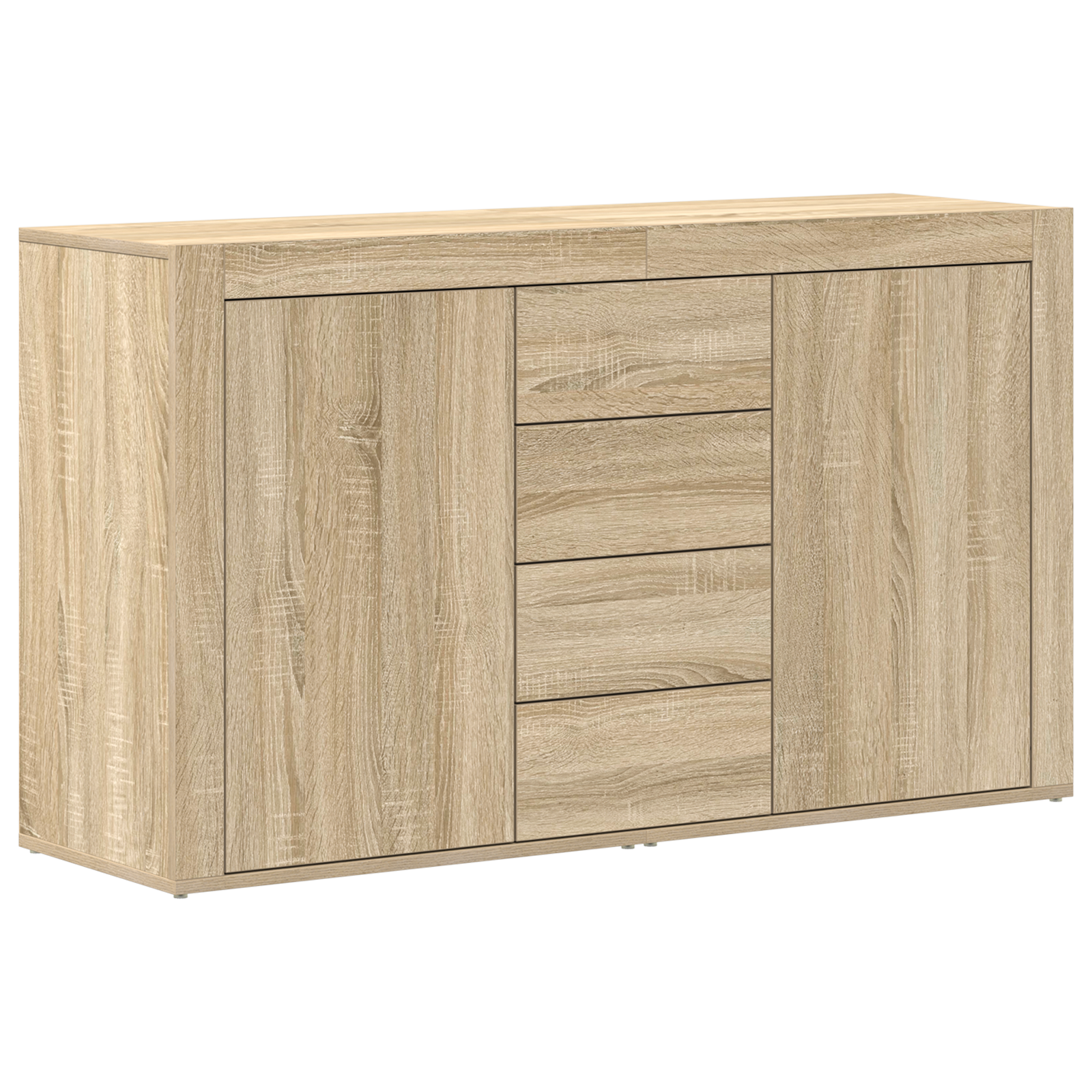 Sideboard Sonoma Oak Engineered wood 120 x 36 x 69 cm Storage - Image 2