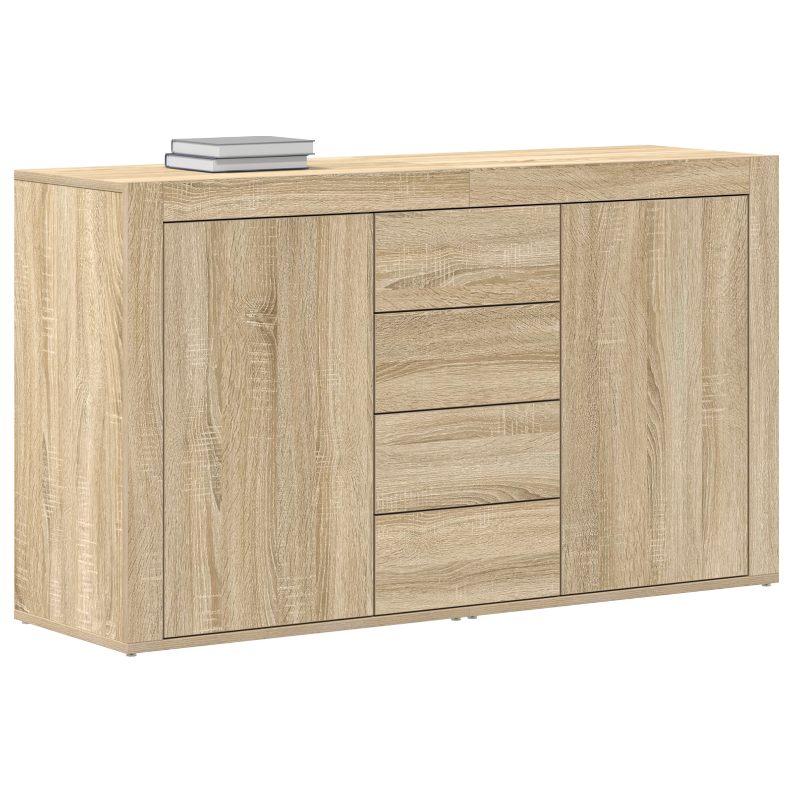 Sideboard Sonoma Oak Engineered wood 120 x 36 x 69 cm Storage - Image 3
