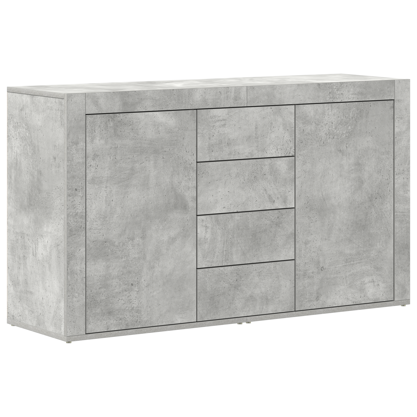 Thumbnail - vidaXL Sideboard Grau-Beton Holzwerkstoff 120 x 36 x 69 cm Stauraum