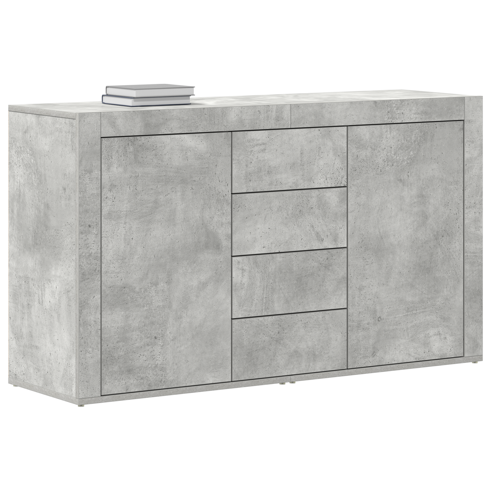 Thumbnail - vidaXL Sideboard Grau-Beton Holzwerkstoff 120 x 36 x 69 cm Stauraum
