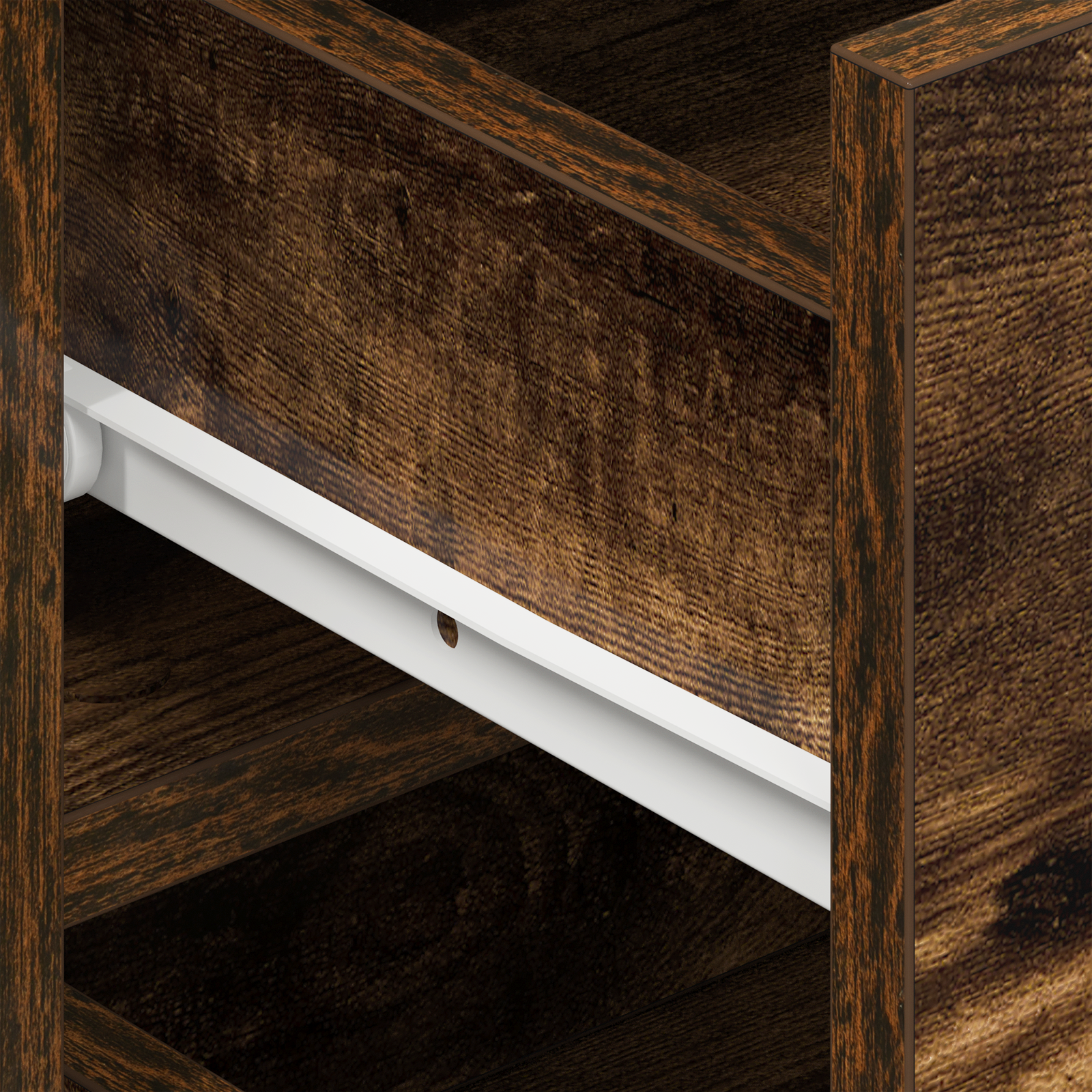 Sideboard Smoked oak Engineered wood 120 x 36 x 69 cm Sideboard - Image 10