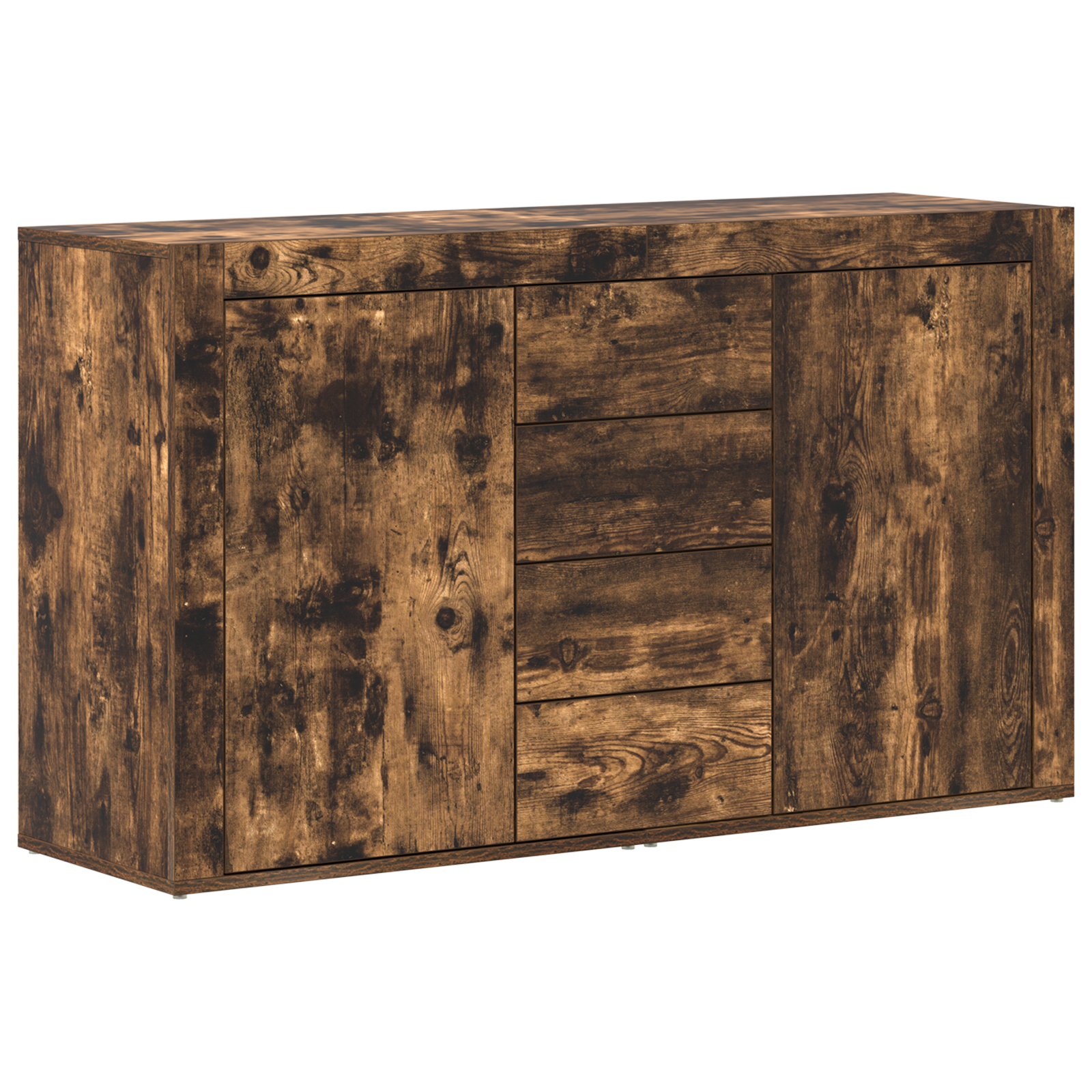 Sideboard Smoked oak Engineered wood 120 x 36 x 69 cm Sideboard - Image 2