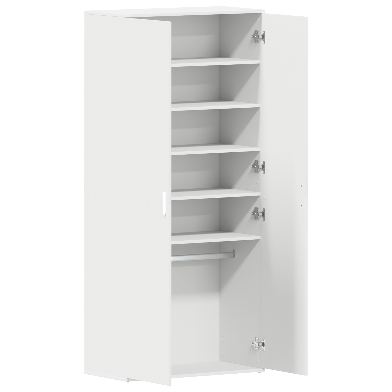 Shoe Cabinet White 80x39x180 cm Engineered Wood - Image 5