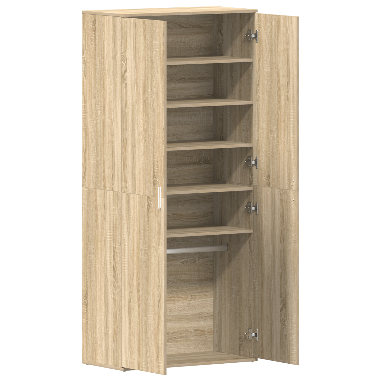 Shoe Cabinet Sonoma Oak 80x39x180 cm Engineered Wood - Image 5