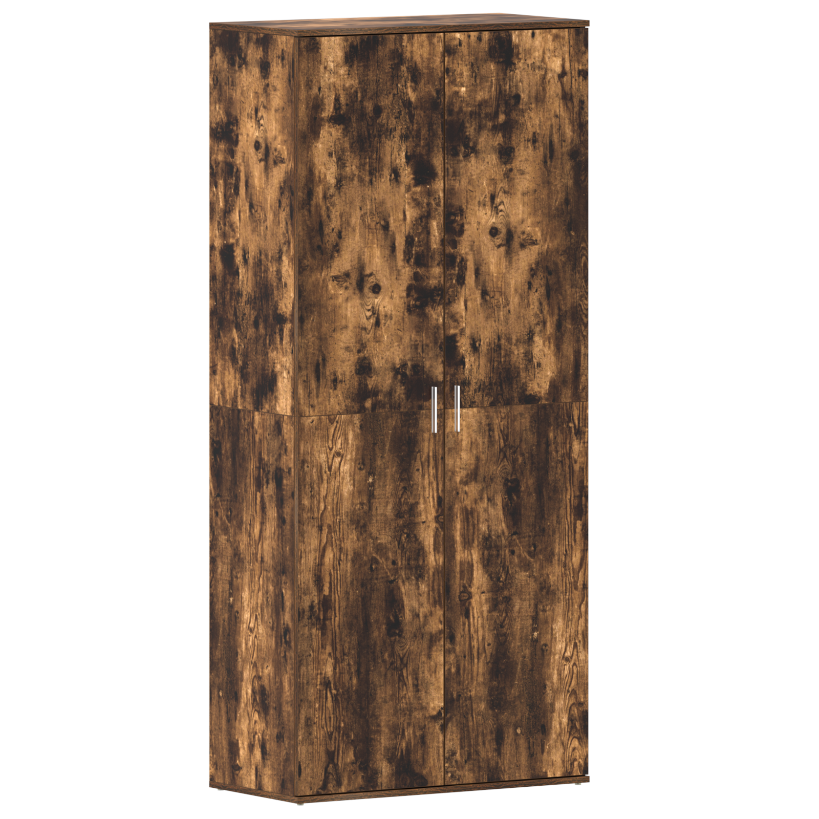 Shoe Cabinet Smoked Oak 80x39x180 cm Engineered Wood - Image 2