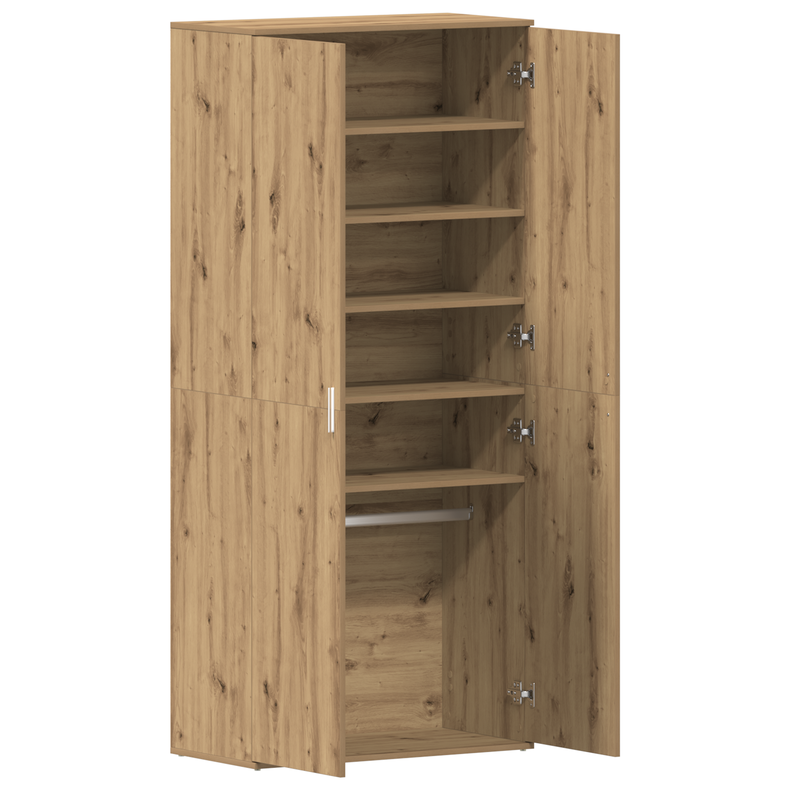 Shoe Cabinet Artisan Oak 80x39x180 cm Engineered Wood - Image 5