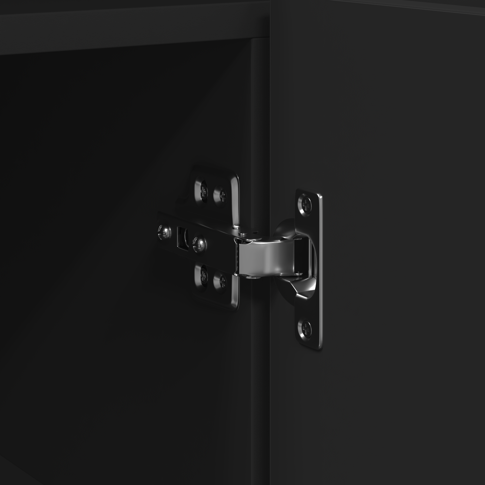 Sideboard Black Engineered wood 116 x 30 x 75 cm Sideboard - Image 10