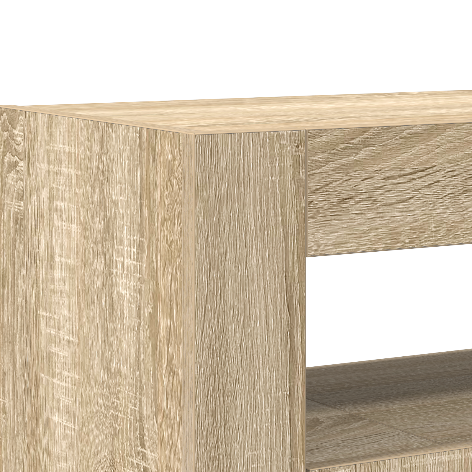 Sideboard Sonoma oak Engineered wood 116 x 30 x 75 cm Sideboard - Image 9