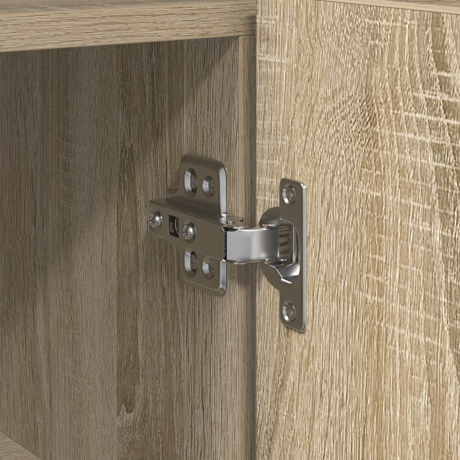 Sideboard Sonoma oak Engineered wood 116 x 30 x 75 cm Sideboard - Image 10