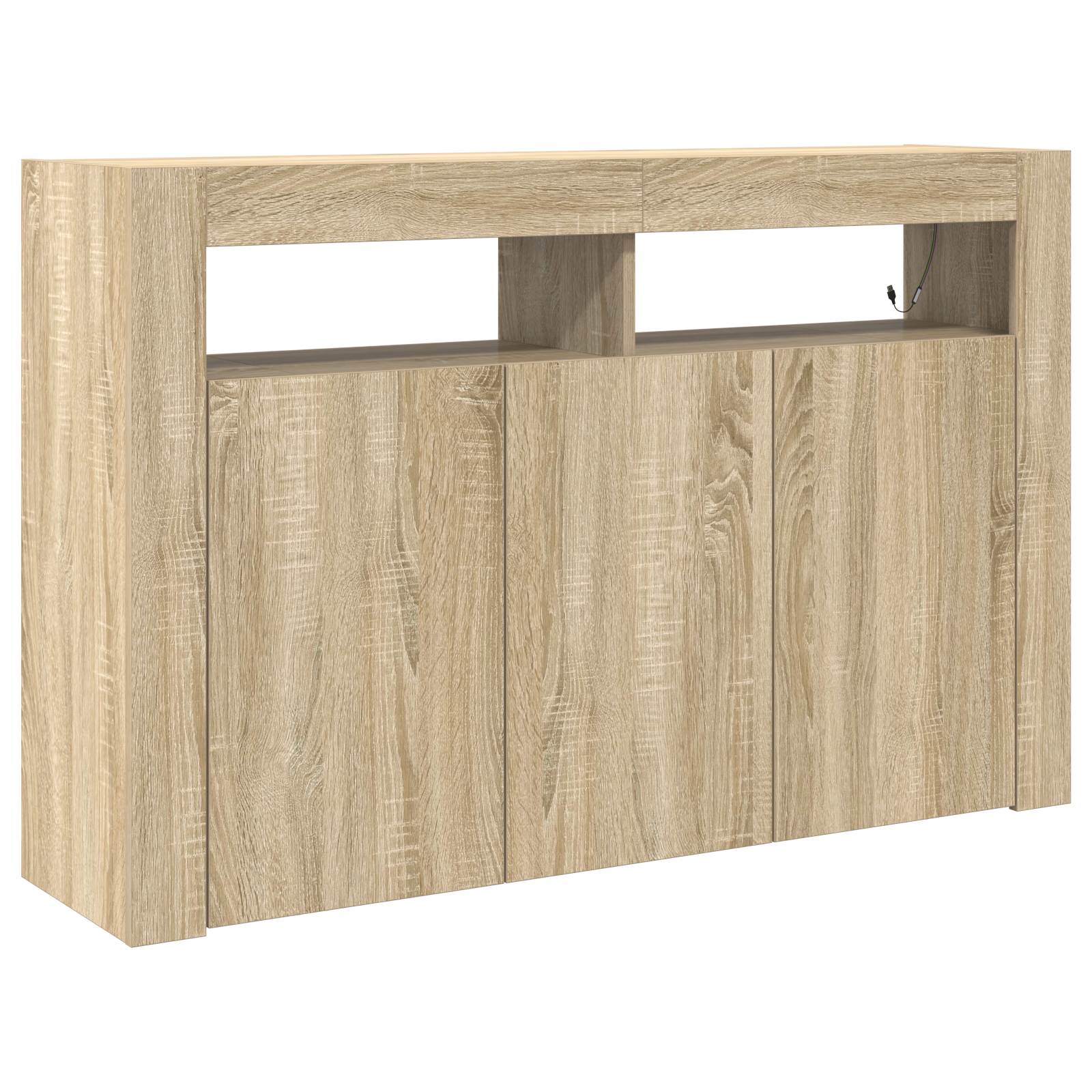 Sideboard Sonoma oak Engineered wood 116 x 30 x 75 cm Sideboard - Image 2