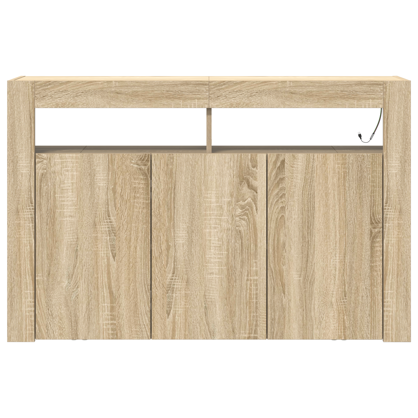 Sideboard Sonoma oak Engineered wood 116 x 30 x 75 cm Sideboard - Image 6