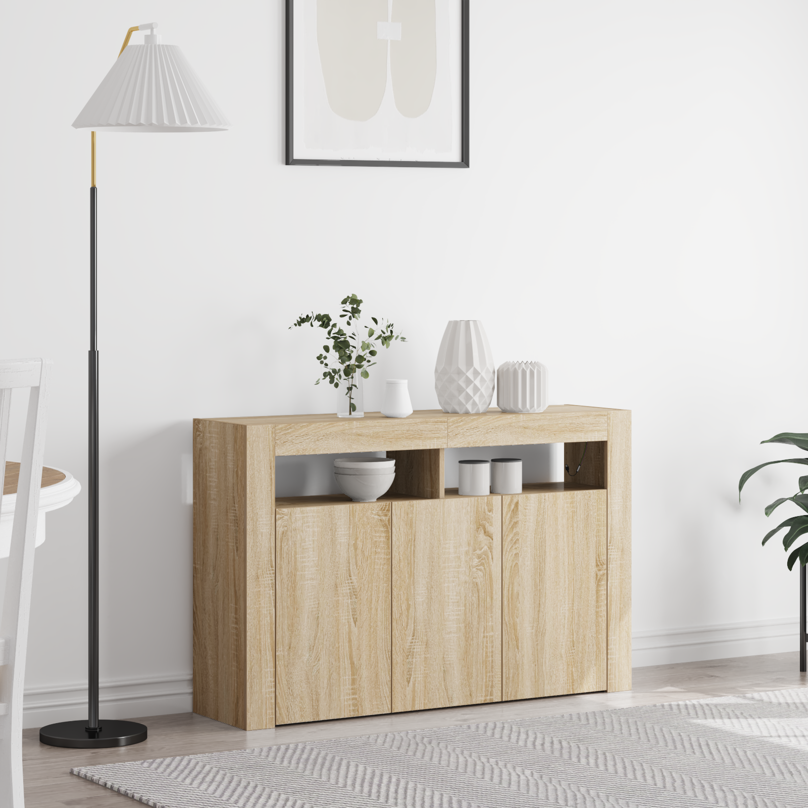 Sideboard Sonoma oak Engineered wood 116 x 30 x 75 cm Sideboard