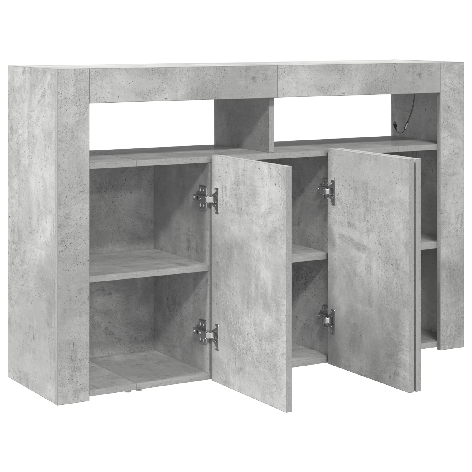 Sideboard Concrete Grey Engineered Wood 116 x 30 x 75 cm - Image 5