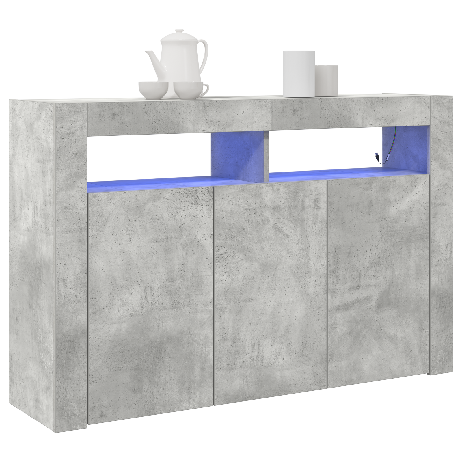 Sideboard Concrete Grey Engineered Wood 116 x 30 x 75 cm - Image 3