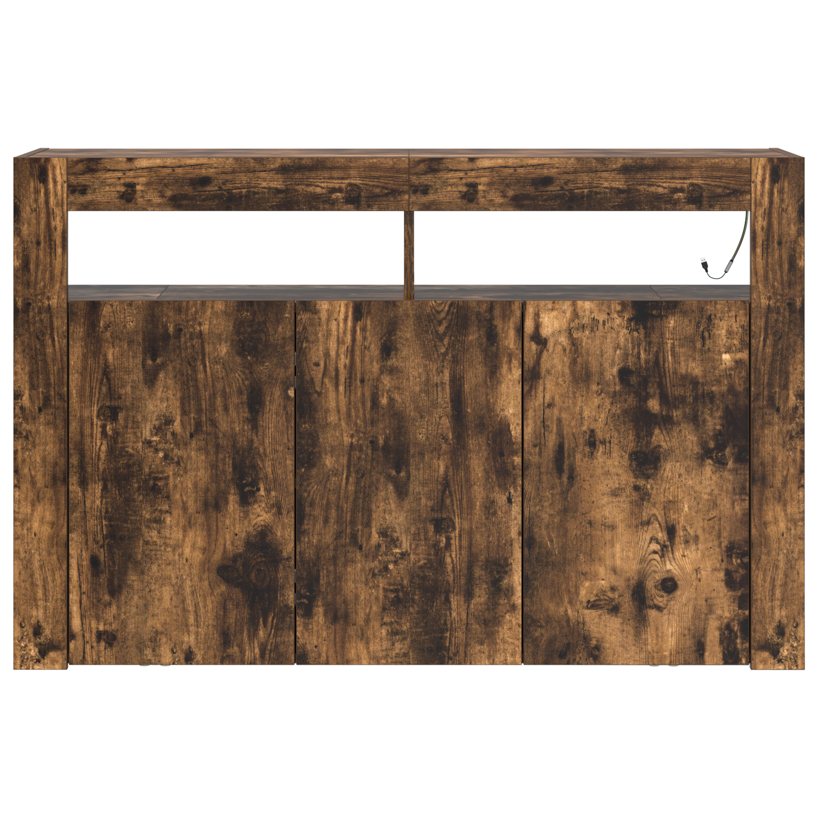Sideboard Smoked Oak Engineered Wood 116 x 30 x 75 cm - Image 6
