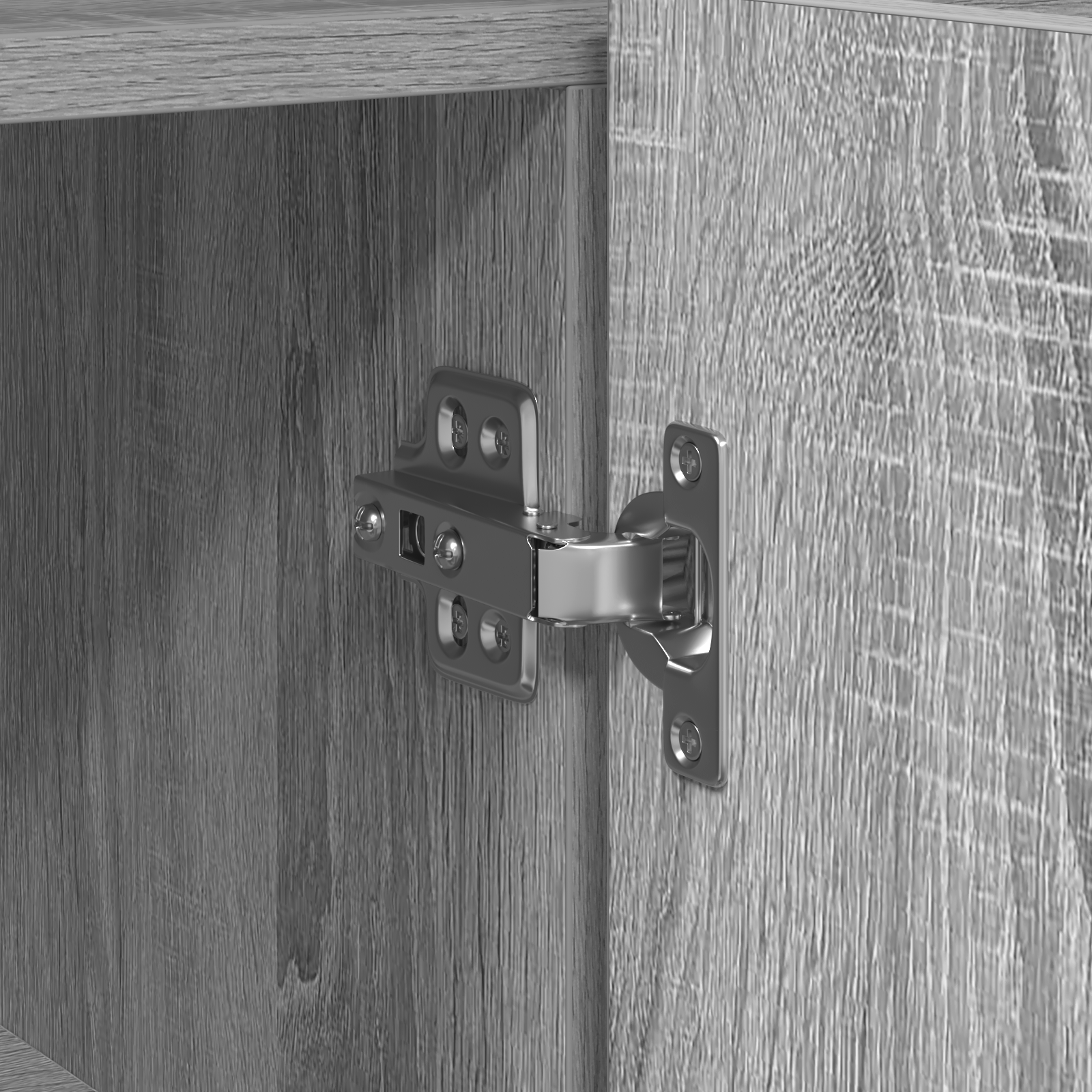 Sideboard Grey sonoma Engineered wood 116 x 30 x 75 cm Sideboard - Image 9