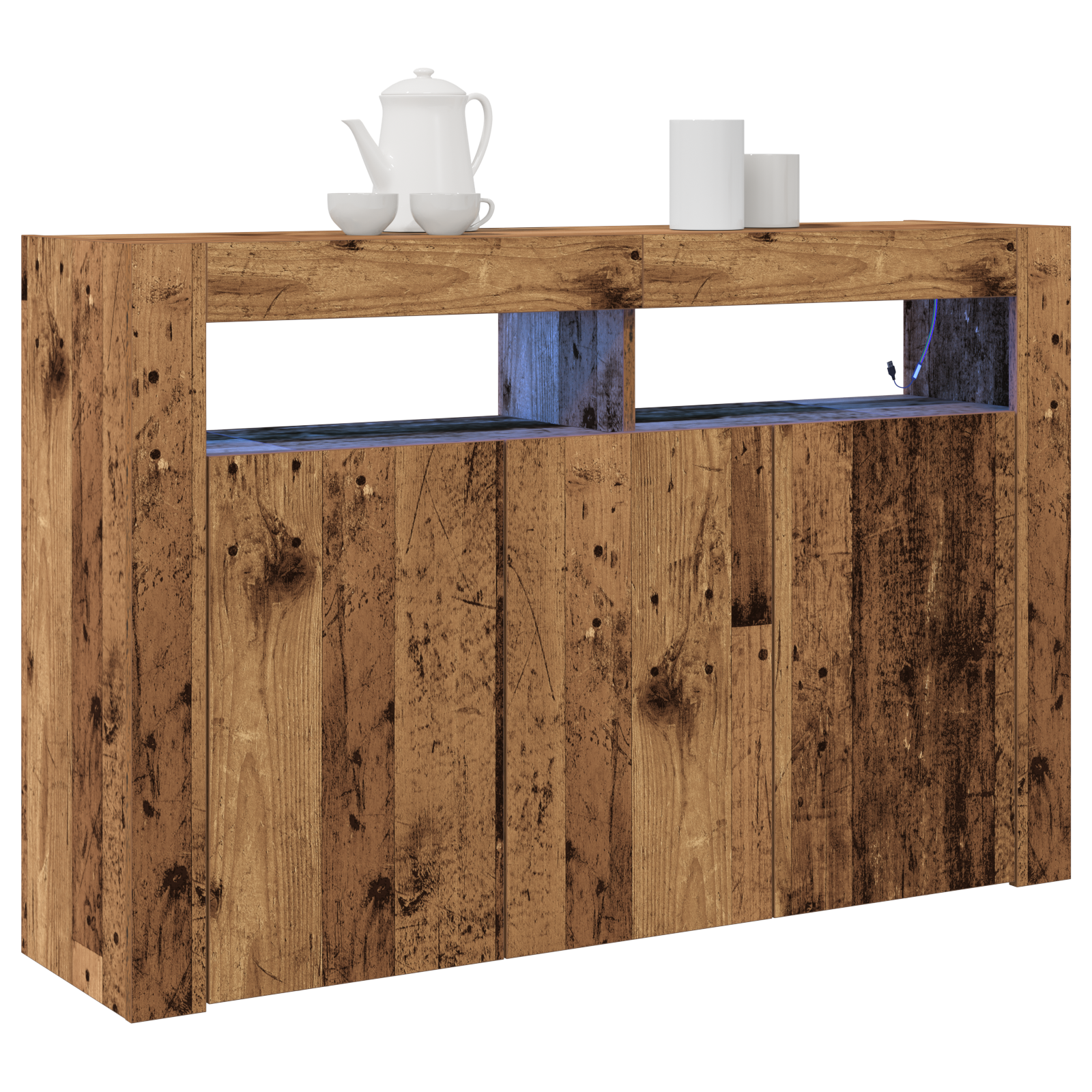 Sideboard Old wood Engineered wood 116 x 30 x 75 cm Sideboard - Image 3