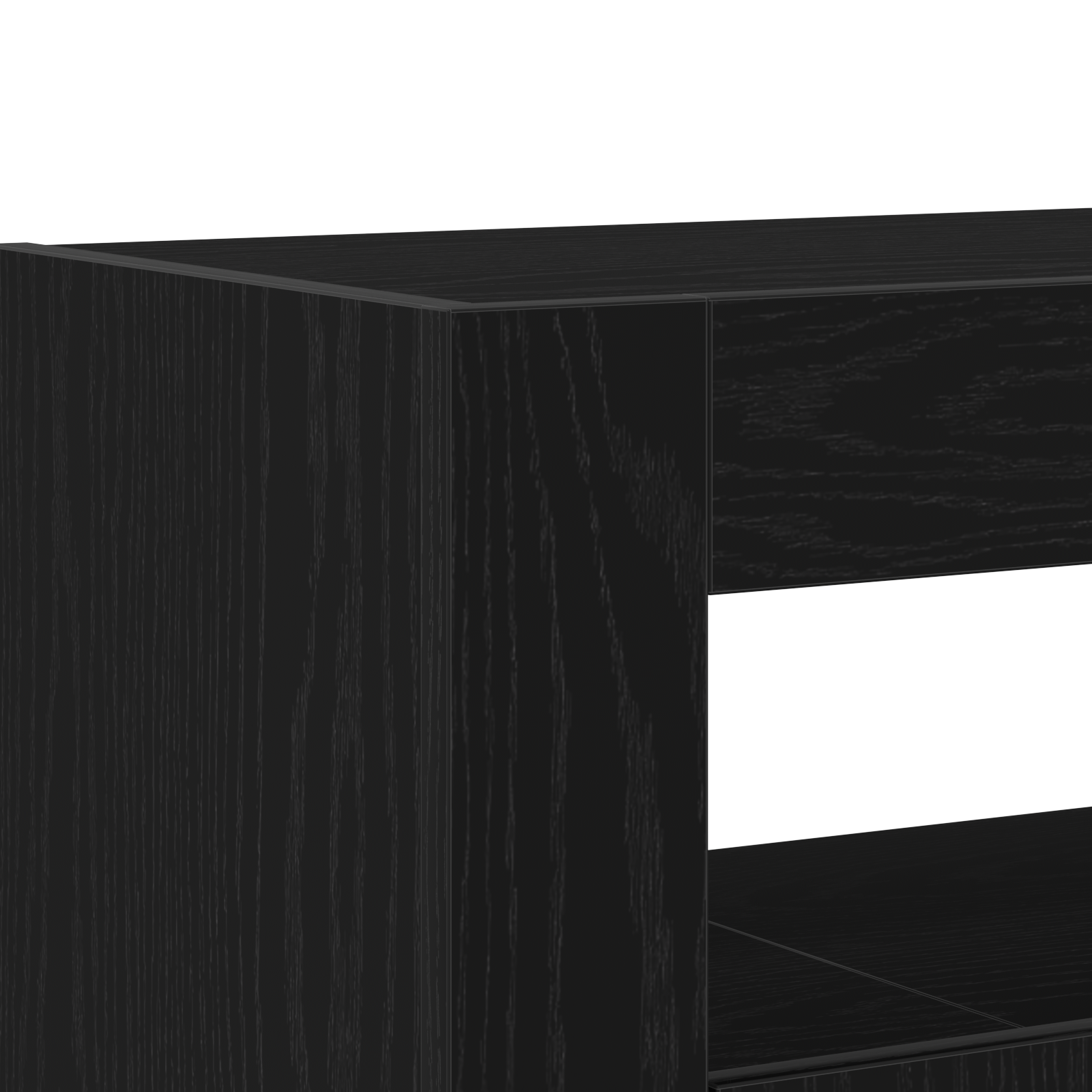 Sideboard Black oak Engineered wood 116 x 30 x 75 cm - Image 9