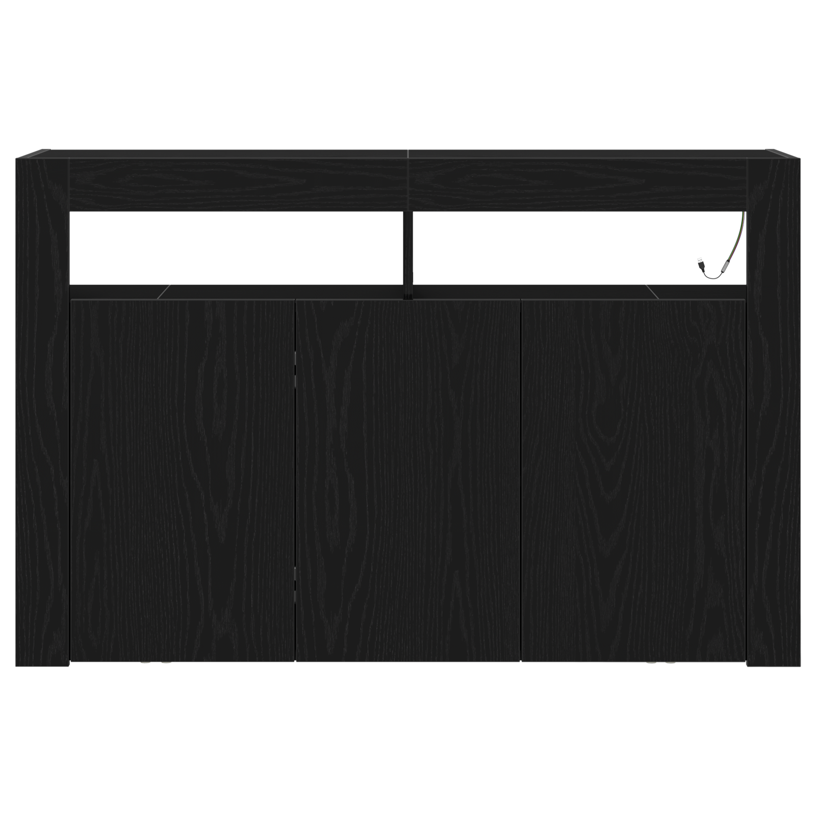 Sideboard Black oak Engineered wood 116 x 30 x 75 cm - Image 6