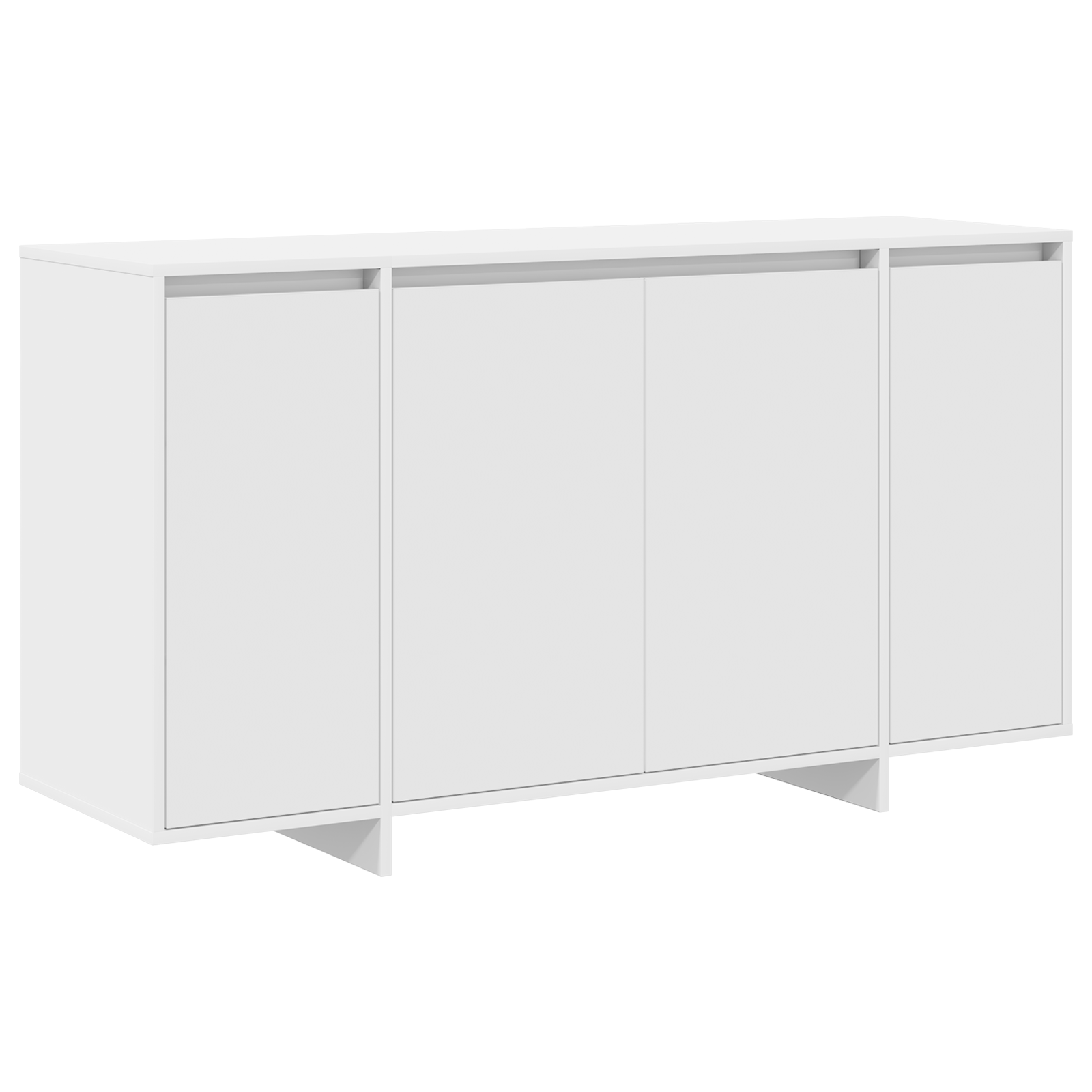 Thumbnail - vidaXL Weißes Sideboard Weiß Holz 135 x 41 x 75 cm Weißes Sideboard