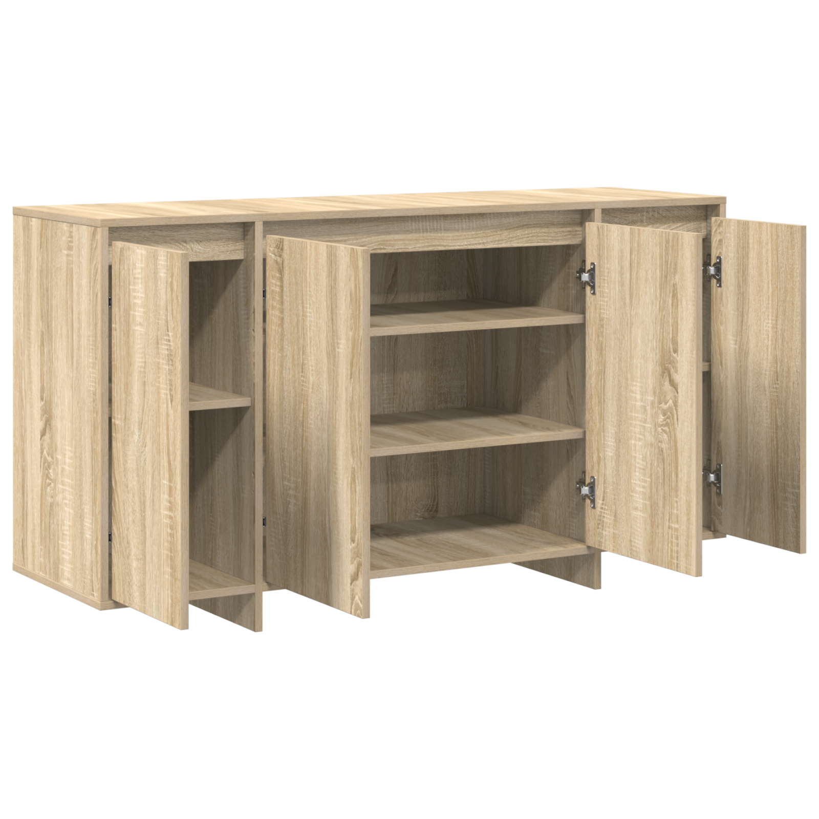 Oak Sideboard Sonoma oak Engineered wood 135 x 41 x 75 cm - Image 5