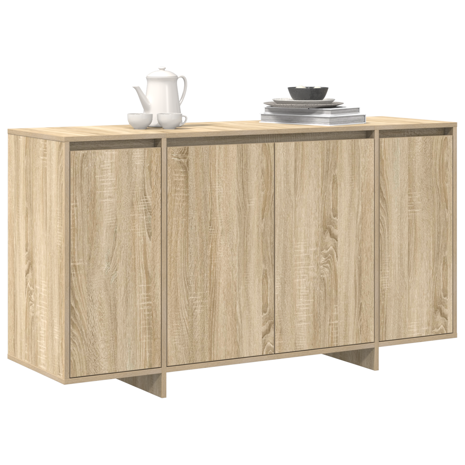 Oak Sideboard Sonoma oak Engineered wood 135 x 41 x 75 cm - Image 3