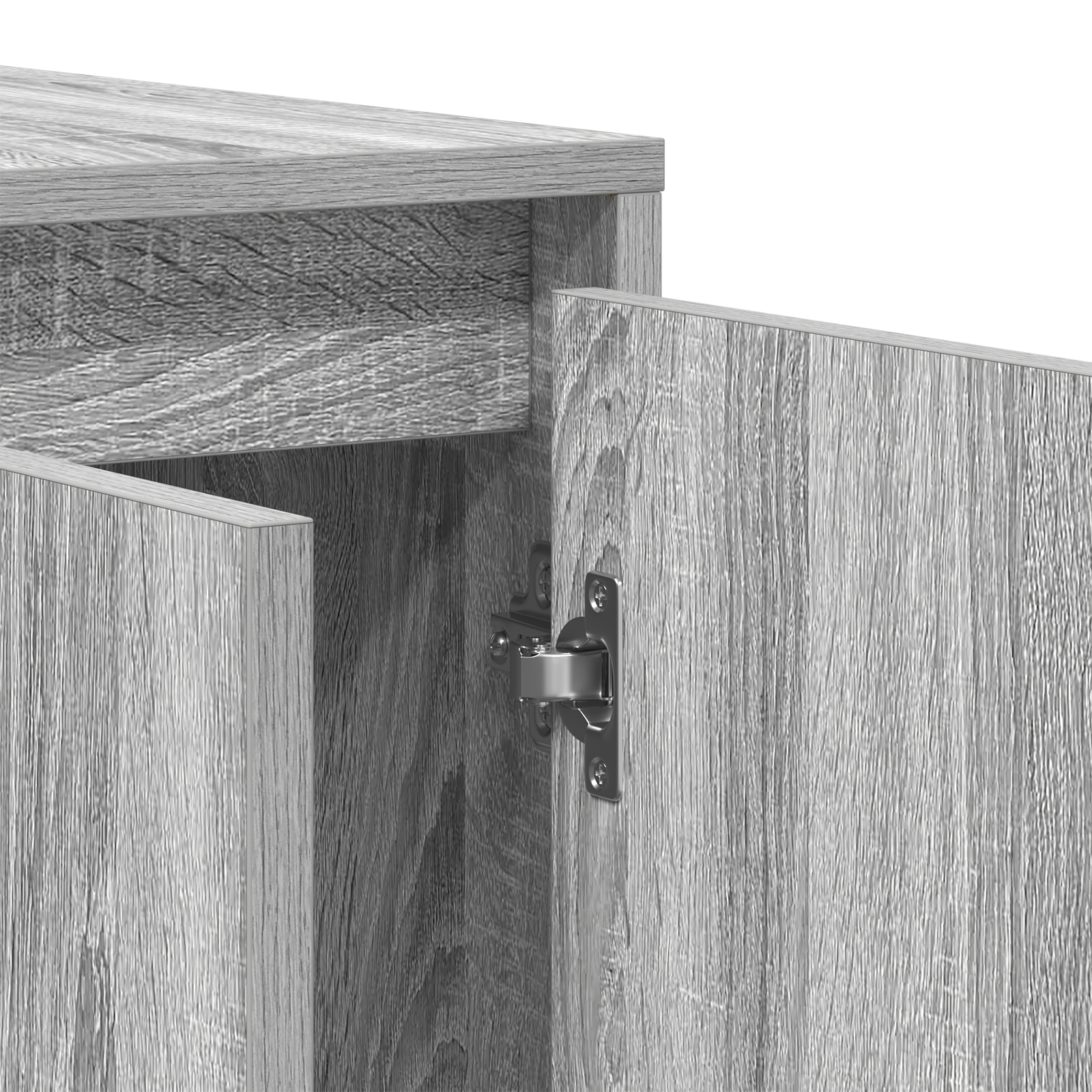 Grey Sideboard Grey sonoma Engineered wood 135 x 41 x 75 cm - Image 10