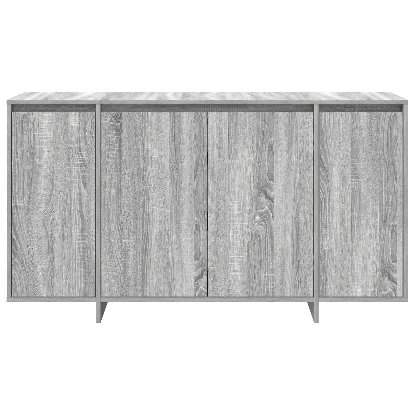 Grey Sideboard Grey sonoma Engineered wood 135 x 41 x 75 cm - Image 6