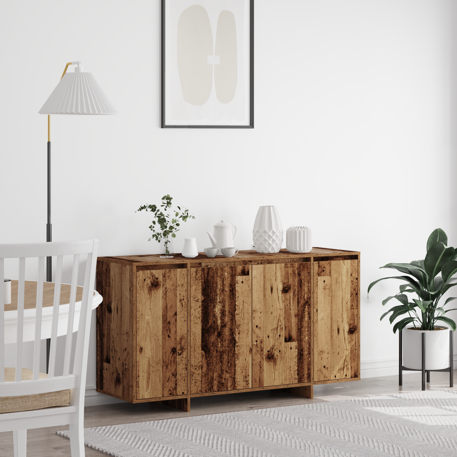 Thumbnail - vidaXL Altholz Sideboard Altes Holz Massivholz Altholz 135 x 41 x 75 cm