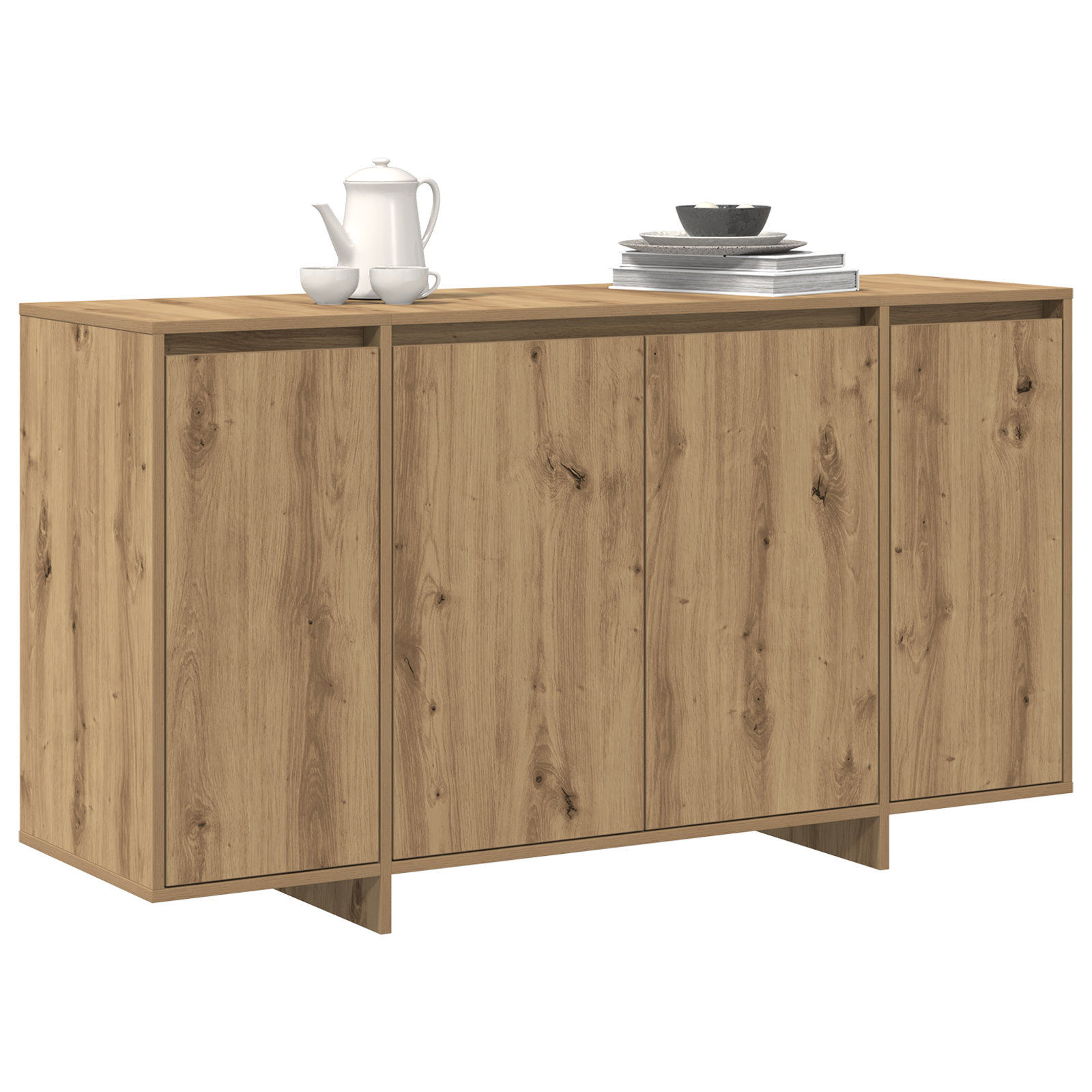 Oak Sideboard Artisan Oak Wood Composite 135 x 41 x 75 cm - Image 3