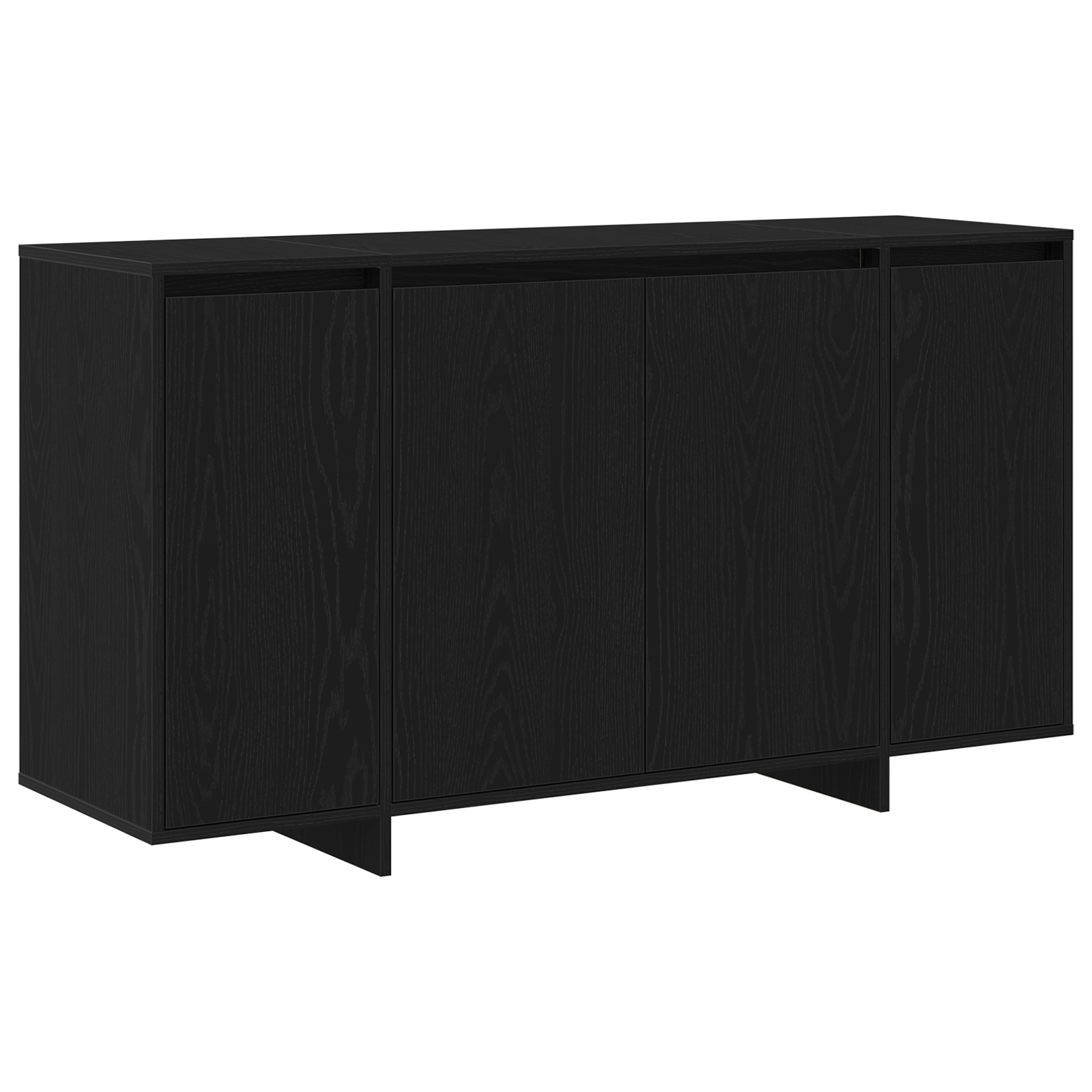 Black Oak Sideboard Black oak Wood veneer 135 x 41 x 75 cm - Image 2