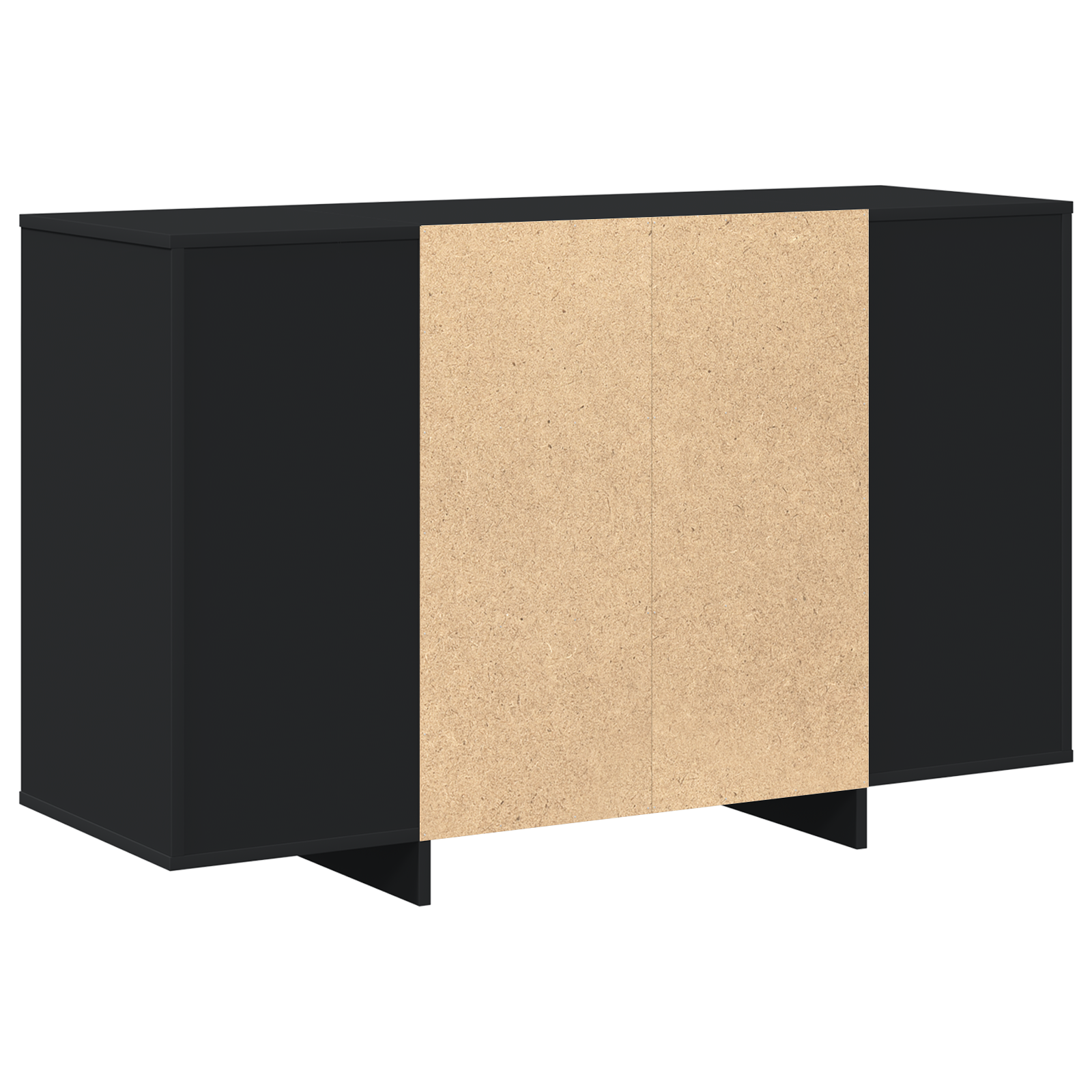 Black Sideboard Black Engineered wood 120 x 41 x 75 cm - Image 8