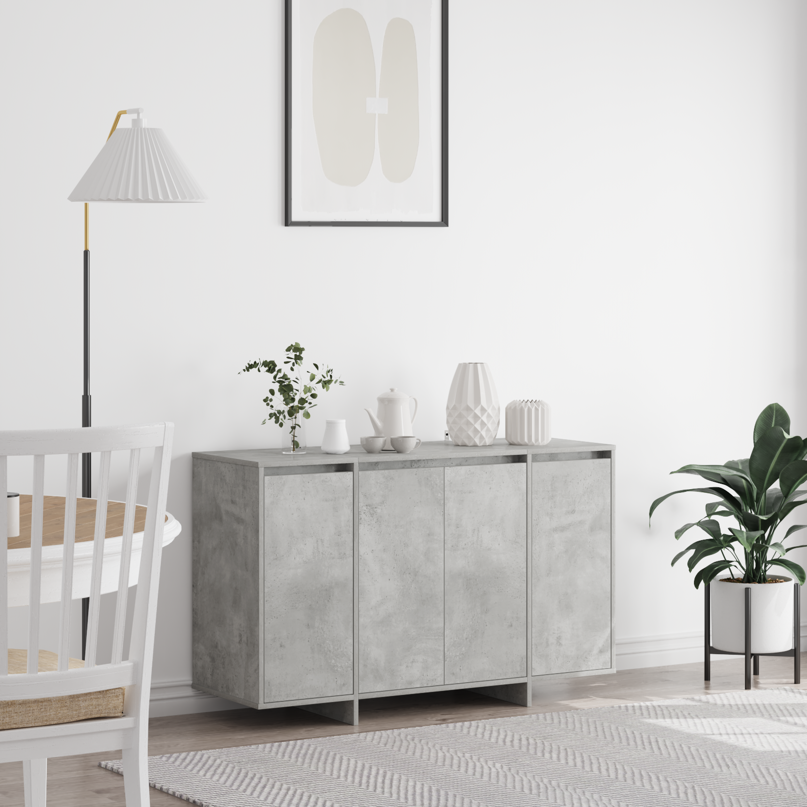Concrete Grey Sideboard Concrete grey Engineered wood