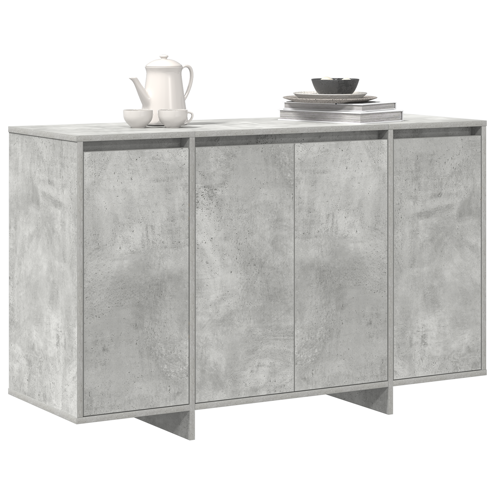Concrete Grey Sideboard Concrete grey Engineered wood - Image 3