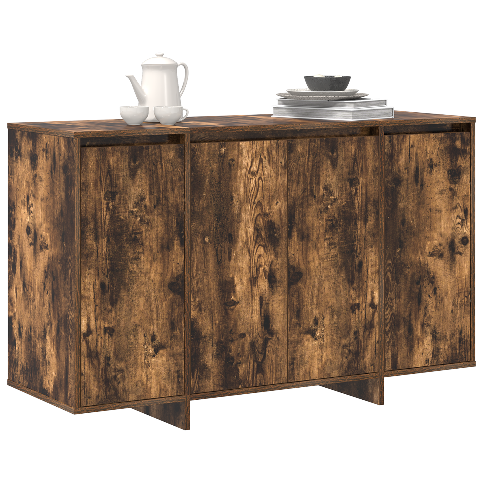 Smoked Oak Sideboard Smoked Oak Engineered Wood 120 x 41 x 75 cm - Image 3