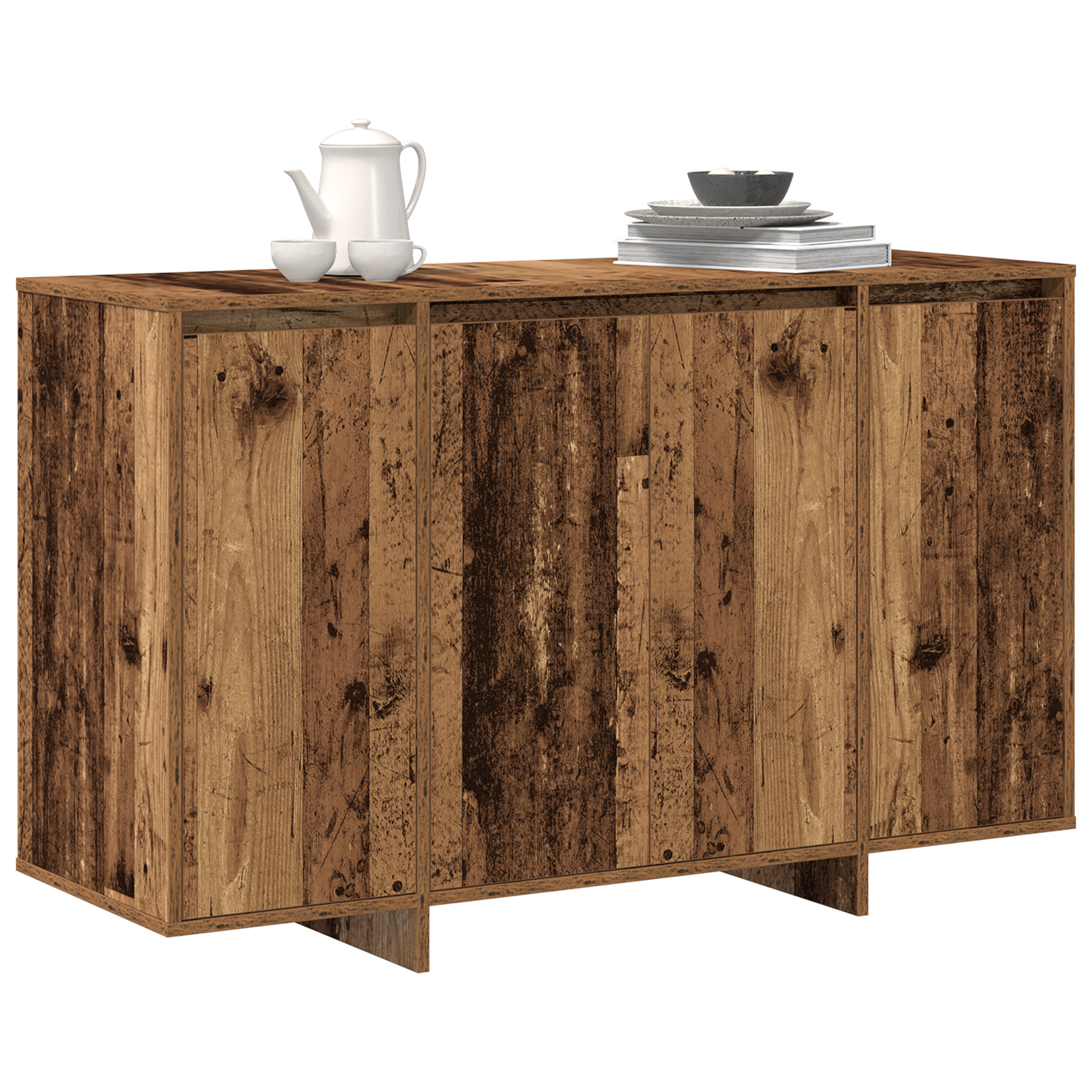 Brown Sideboard Old wood Wood 120 x 41 x 75 cm Sideboard - Image 3