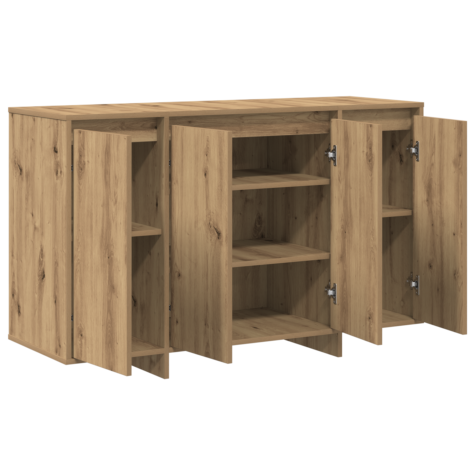 Oak Sideboard Artisan oak Engineered wood 120 x 41 x 75 cm - Image 5