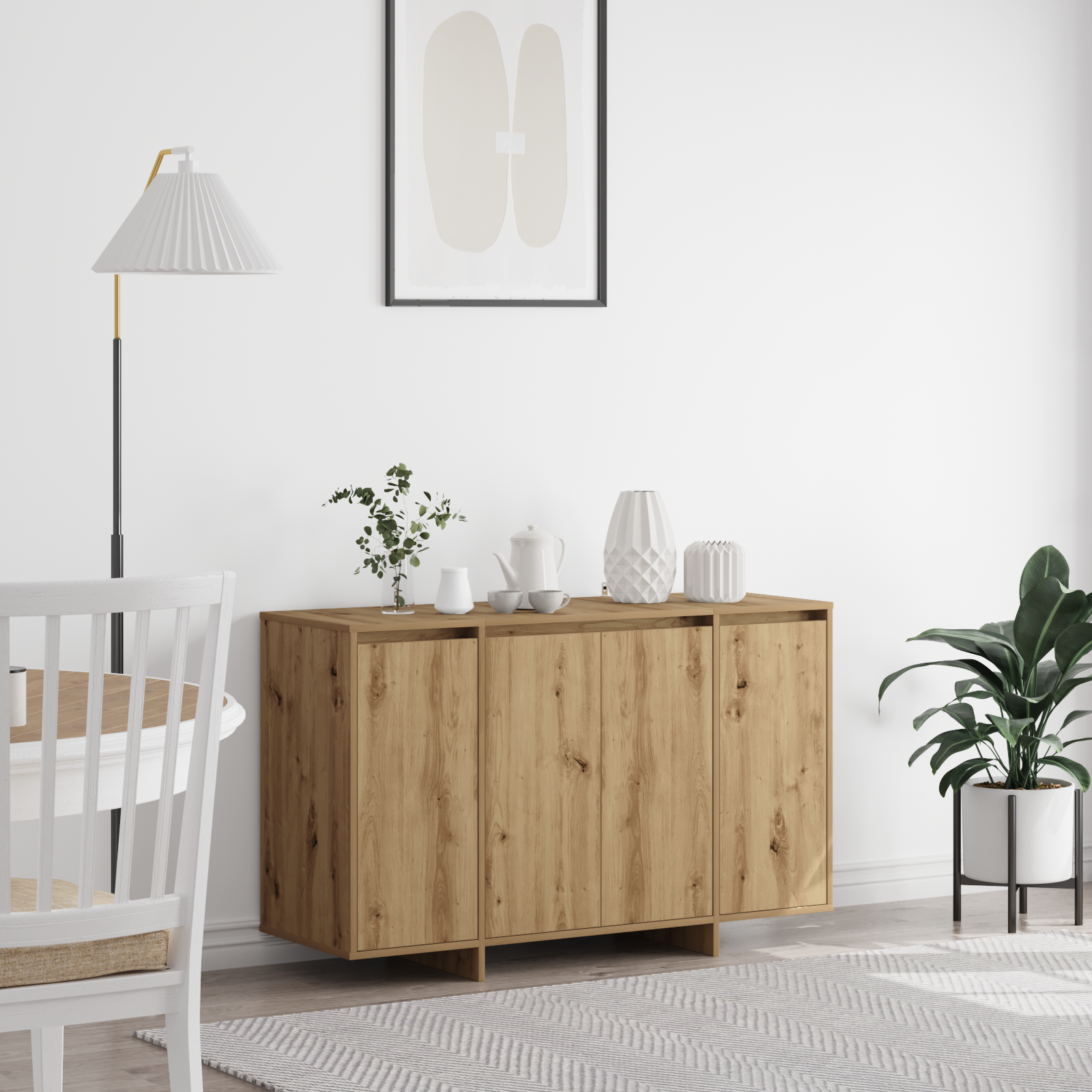 Oak Sideboard Artisan oak Engineered wood 120 x 41 x 75 cm