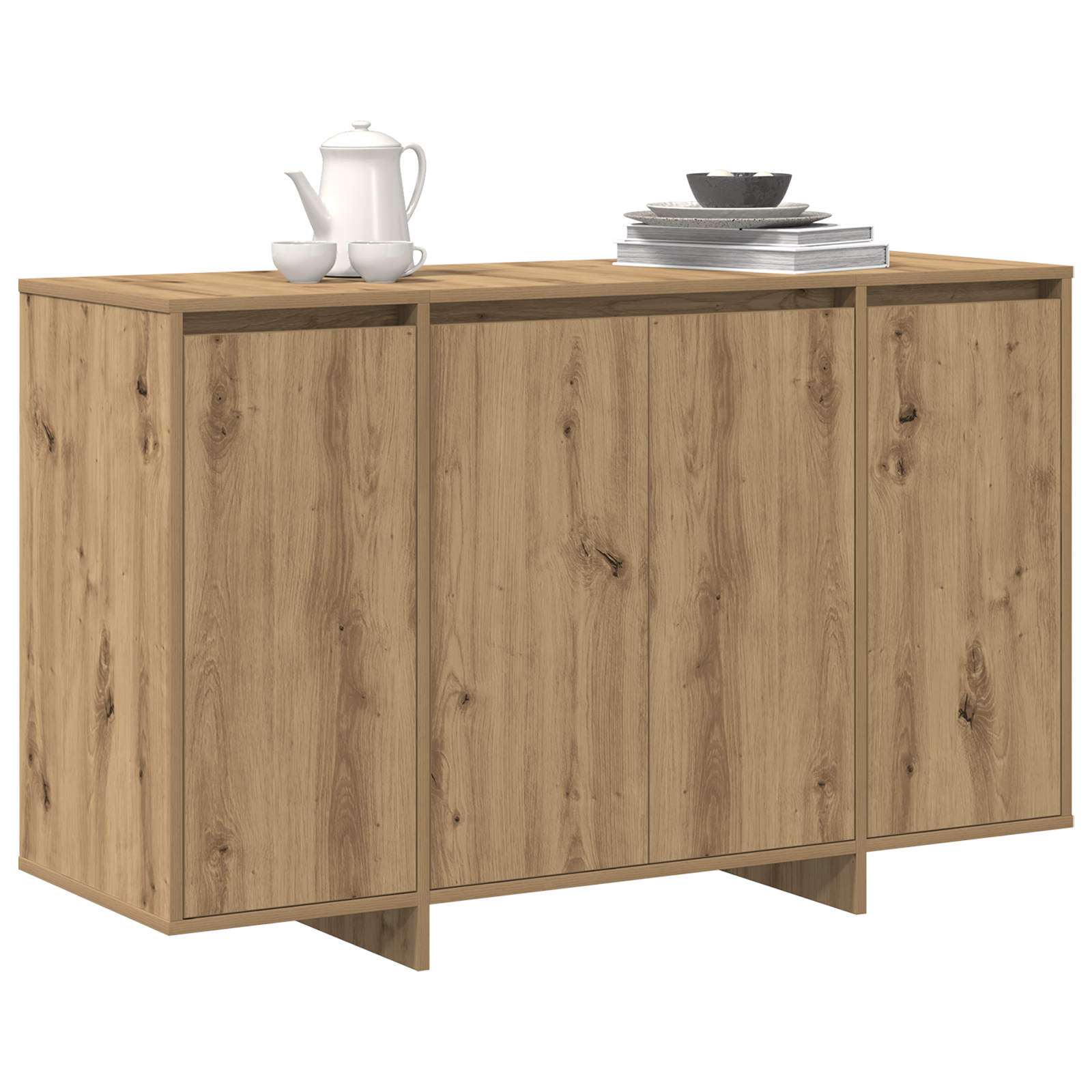 Oak Sideboard Artisan oak Engineered wood 120 x 41 x 75 cm - Image 3